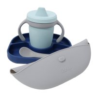 Bblüv silikonová jídelní sada Sët Navy