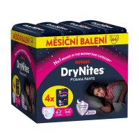 DryNites natahovací kalhotky na noc pro dívky JUMBO box 4-7let/17-30kg/4x16ks