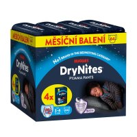 DryNites natahovací kalhotky pro chlapce JUMBO pack 3-4 roky/ 12-21kg / 4x16ks
