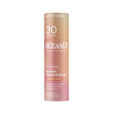 ATTITUDE Oceanly Tónující balzám na rty SPF30 Peachy Shell 8,5 g