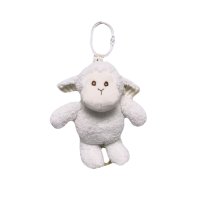 Tulilo Závěsná plyšová hračka s melodií, Ovečka 18 cm - smetanově bílá
