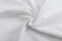 Baby Nellys Chránič matrace do postýlky BASIC 2+1, 120x60cm, nepromokavý - bílý