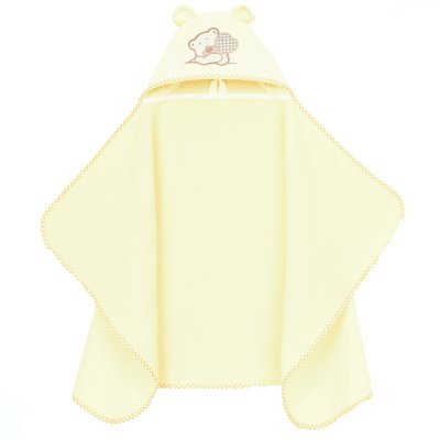 Mamo Tato Maxi osuška, pončo s kapucí Medvídek, 70x120cm - smetanová