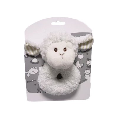 Tulilo Plyšové chrastítko Ovečka - smetanově bílá