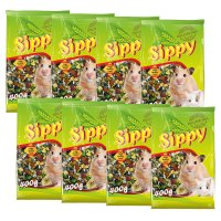 Akinu SIPPY DELUXE Krmivo pro křečky a malé hlodavce 8 x 400 g