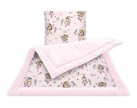 Miminu Sada do kočárku, 2D, bavlna + Velvet, Little Balerina - růžová