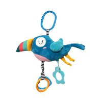 Tulilo Závěsná edukační hračka s melodii a s kousátkem - Tukan