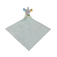 Tulilo Baby Ručník s hračkou Slon, 35x35cm , šedý