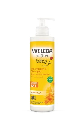WELEDA baby Měsíčkový mycí krém a šampon 400ml