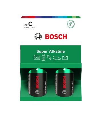 Bosch Super Alkaline C LR14 baterie 2 ks
