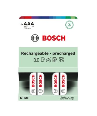 Bosch Rechargeable NiMh AAA HR03 700 mAh Precharged baterie 4 ks