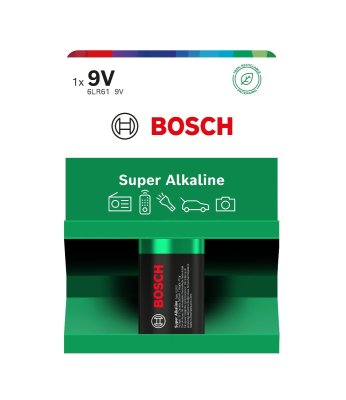Bosch Super Alkaline 9V 6LR61 baterie 1 ks