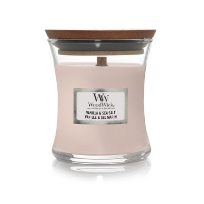 Wood Wick Vonná svíčka Vanilla & Sea Salt 85 g