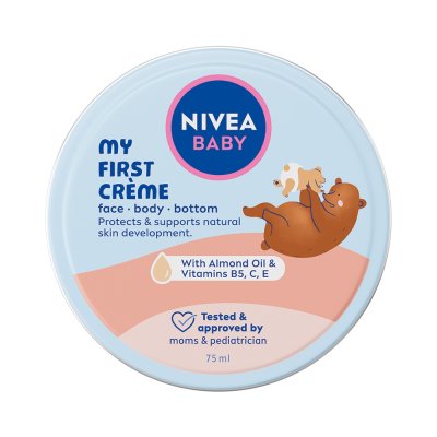 Nivea baby Krém na tvář, tělo a zadeček 75 ml