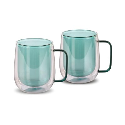 LAMART LT9124 Vaso sklenice na čaj 250 ml 2 ks tyrkysové