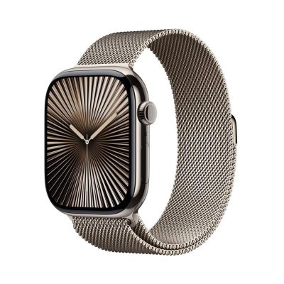 Apple Watch S10 Cellular 42 mm Milanese loop chytré hodinky tit/nat
