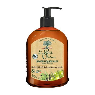 Le Petit Olivier Tekuté mýdlo Aleppo s olivovým a vavřínovým olejem 300 ml