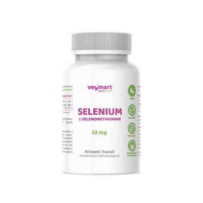 Vegmart SELENIUM L-SELENOMETHIONINE 22 mg 90 kapslí