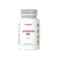Vegmart VITAMÍN B6 12 mg 90 kapslí
