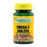 Veganicity OMEGA-3 DHA:EPA 500 mg olej z mořských řas 60 kapslí