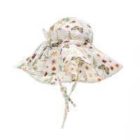 T-tomi BIO Mušelínový klobouček Meadow (0-6 měsíců)