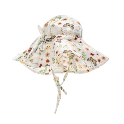 T-tomi BIO Mušelínový klobouček Meadow (6-12 měsíců)