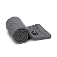 T-tomi Pletená deka Dark grey waves