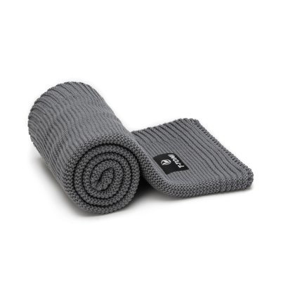 T-tomi Pletená deka Dark grey waves