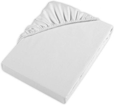 Möve Saténové prostěradlo 200 x 200 x 30 cm, bílá