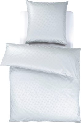 Joop! Sada povlečení CORNFLOWER 70 x 90 cm a 155 x 220 cm, stříbrná