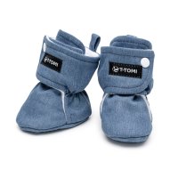 T-tomi Capáčky Washed DENIM (6-9 měsíců)