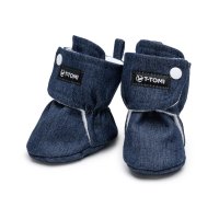 T-tomi Capáčky Navy DENIM (0-3 měsíce)