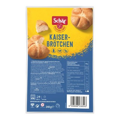 SCHÄR Kaiserbrötchen housky kaiserky bez lepku 240 g 4 ks