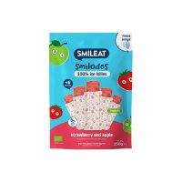 Smileat BIO 100% ovocné zmrzlinky k zamražení 6m+ jahoda & jablko 5x50 g