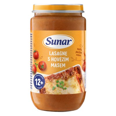 Sunar příkrm Lasagne s hov.masem od ukon.12m+ 235g