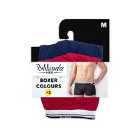 Bellinda Pánské bavlněné boxerky vel. M 2 ks modré+červené