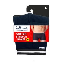 Bellinda Pánské bavlněné boxerky Cotton stretch vel. L 2 ks černé