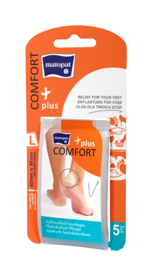 Matopat Comfort Plus hydrokoloidní náplasti L 42 x 68 mm 5 ks