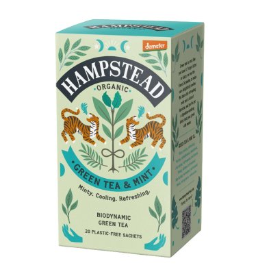 Hampstead Tea BIO Zelený čaj s mátou a lékořicí 20x2 g