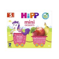 Hipp BIO Mini dezert Jablka s banány 4x100 g