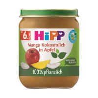 Hipp BIO 100% rostlinné Jablko, mango, kokos 160 g