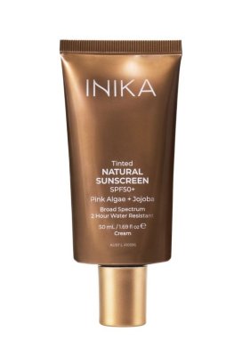 Inika Organic Přírodní tónovaný opalovací krém SPF50+ 50 ml