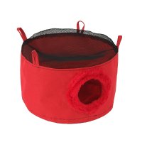 Akinu HUGS by Závěsný domeček pro hlodavce červený ⌀ 30 cm x 12 cm