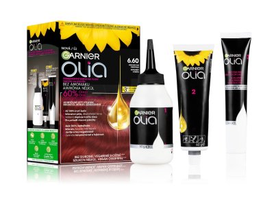 Garnier Olia 6.60 Intenzivní červená permanentní barva na vlasy