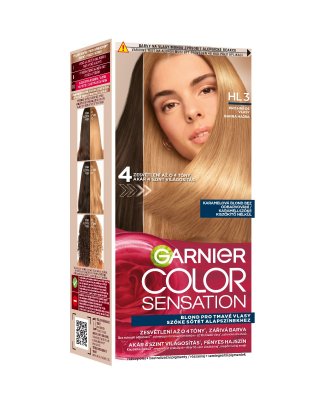 Garnier Color Sensation HL3 Karamelová blond barva na hnědé vlasy