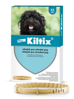 Kiltix obojek pro střední psy a.u.v.53cm