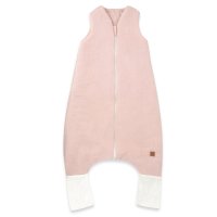 Baby Nellys Mušelínový spací vak se zahrnovacími nohavičkami - pudrově růžový, vel. M
