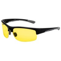 Glassa Sluneční brýle PG 845 černo / šedé / žluté čočky