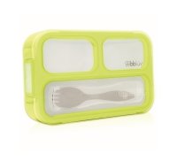 Bblüv Svačinový box Bentö sada Lime