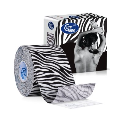 CureTape Art 5 cm x 5 m kineziologický tejp Zebra